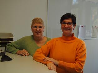 Das Sekretariat: Frau Dietrich und Frau Weinzapf